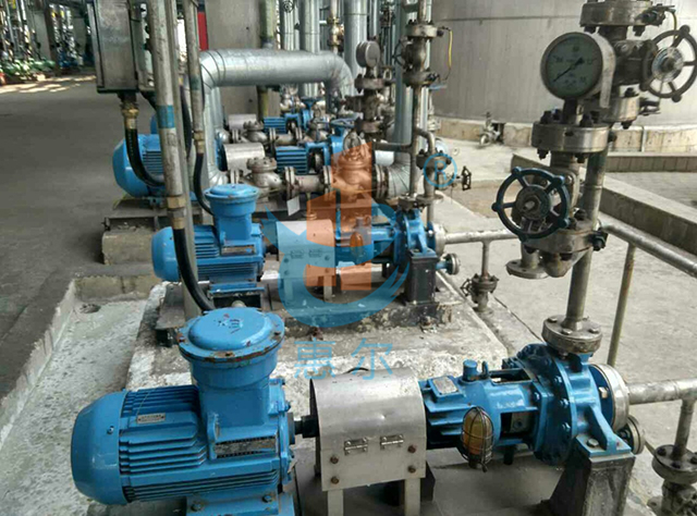 ZE型石油化工流程泵使用现场照片